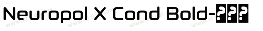 Neuropol X Cond Bold字体转换